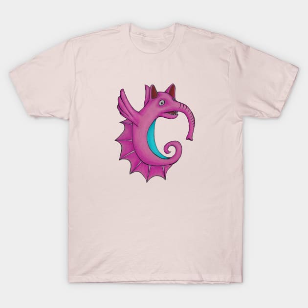 Adorable Pink Critter T-Shirt by AlisonDennis